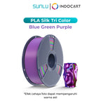 3D Printer Filament SUNLU Silk PLA Plus Tri Color Smooth Texture and 3 Vibrant Colors 1.75mm 1Kg