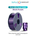3D Printer Filament SUNLU Silk PLA Plus Dual Color with Smooth Surface and 2 Vibrant Colors 1.75mm 1Kg