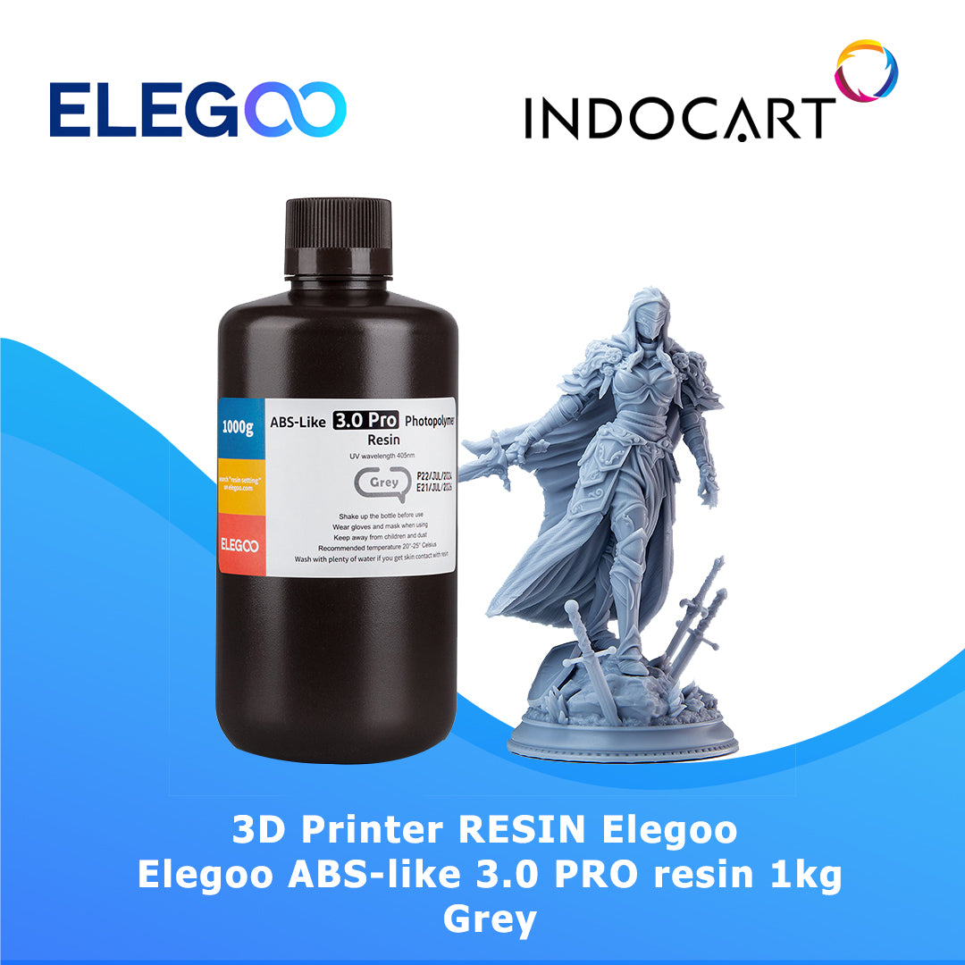 3D Printer Resin Elegoo ABS-Like 3.0 PRO Higher Scratch and Heat Resistance Resin Colored 1Kg