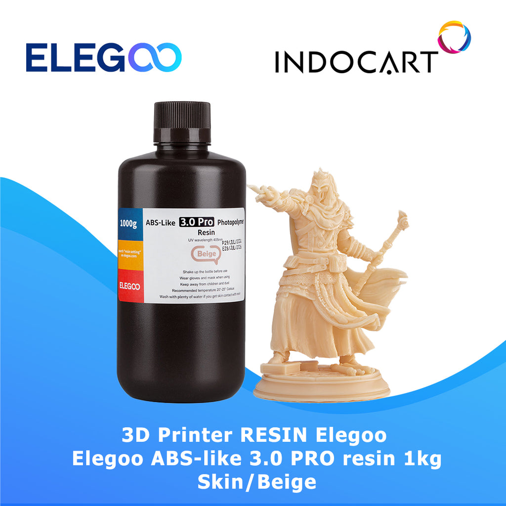 3D Printer Resin Elegoo ABS-Like 3.0 PRO Higher Scratch and Heat Resistance Resin Colored 1Kg
