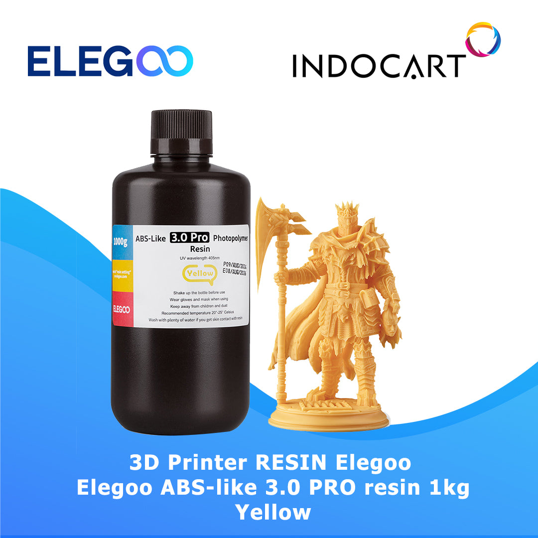 3D Printer Resin Elegoo ABS-Like 3.0 PRO Higher Scratch and Heat Resistance Resin Colored 1Kg