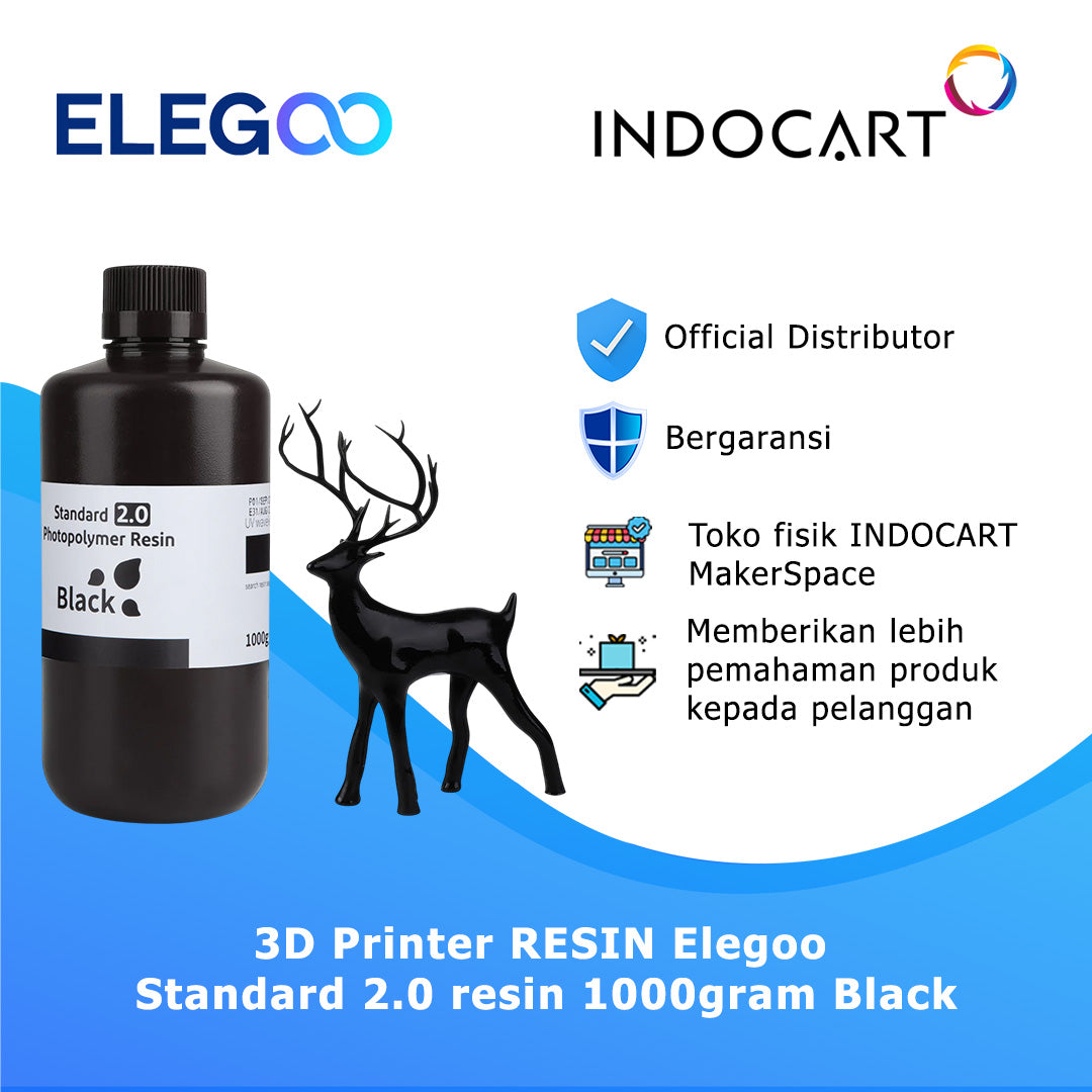 3D Printer Resin Elegoo Standard 2.0 High Precision Resin-1kg