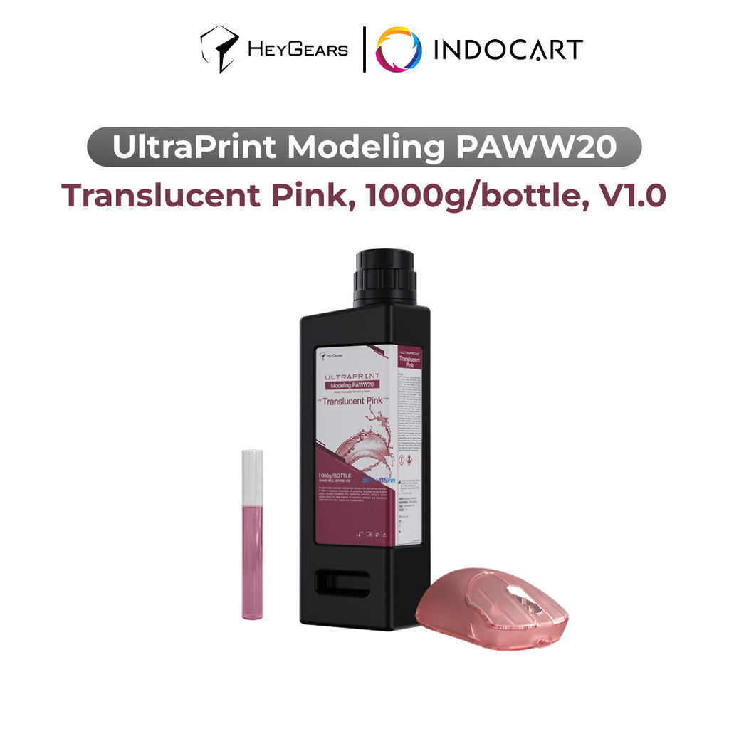 3D Printer Resin HeyGears UltraPrint Modeling PAWW20 V1.0 Translucent Pink 1Kg