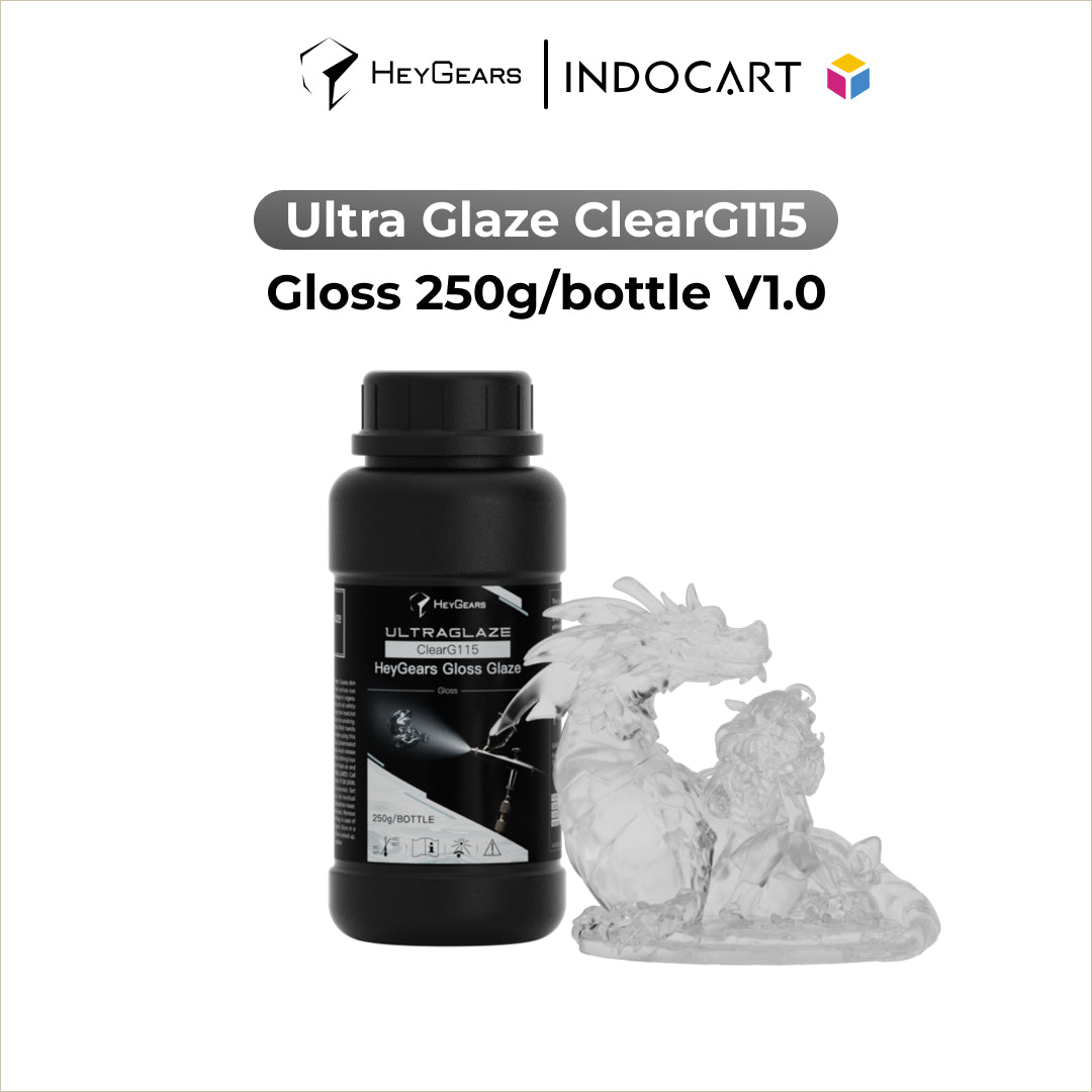 3D Printer Resin HeyGears UltraGlaze Clear G115 Gloss V1.0-250gr