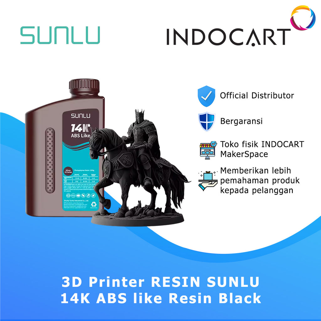 3D Printer RESIN SUNLU 14K ABS Like Excellent Toughness Tensile Strength with Ultra-High Precision 1Kg