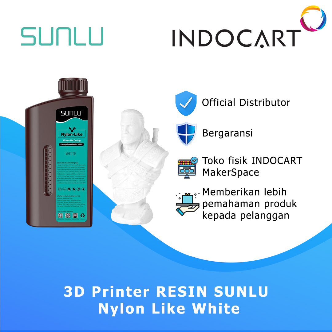 3D Printer Resin SUNLU PA Nylon Like Resin Excellent Tensile Strength Flexibility and Toughness 1Kg