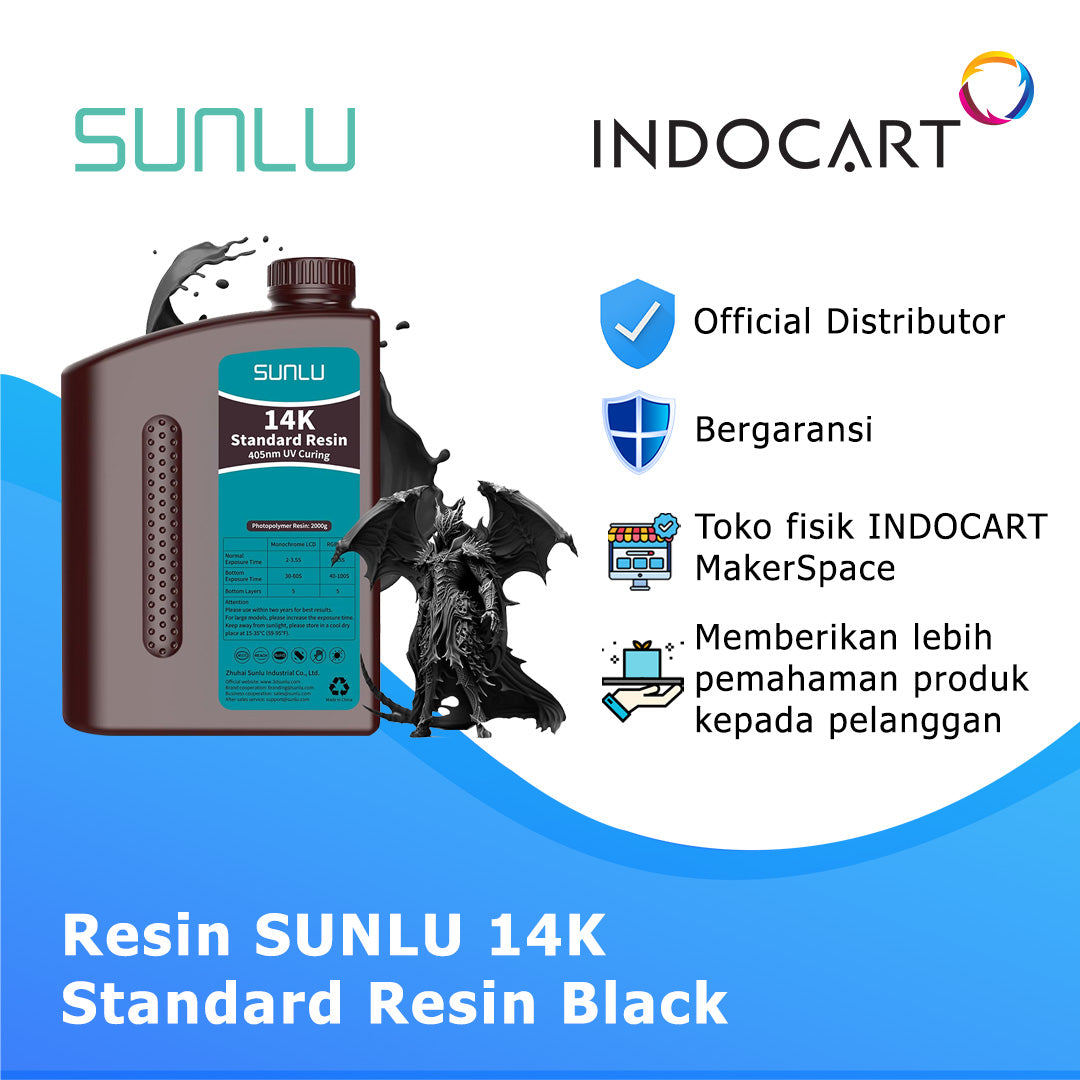 3D Printer Resin SUNLU 14K Ultra High Precision Standard Resin 1Kg