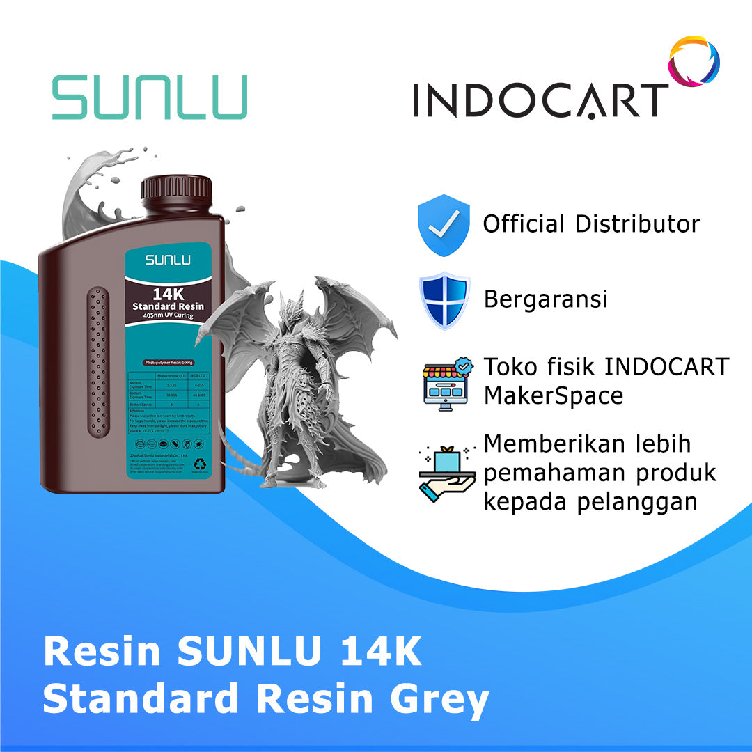 3D Printer Resin SUNLU 14K Ultra High Precision Standard Resin 1Kg