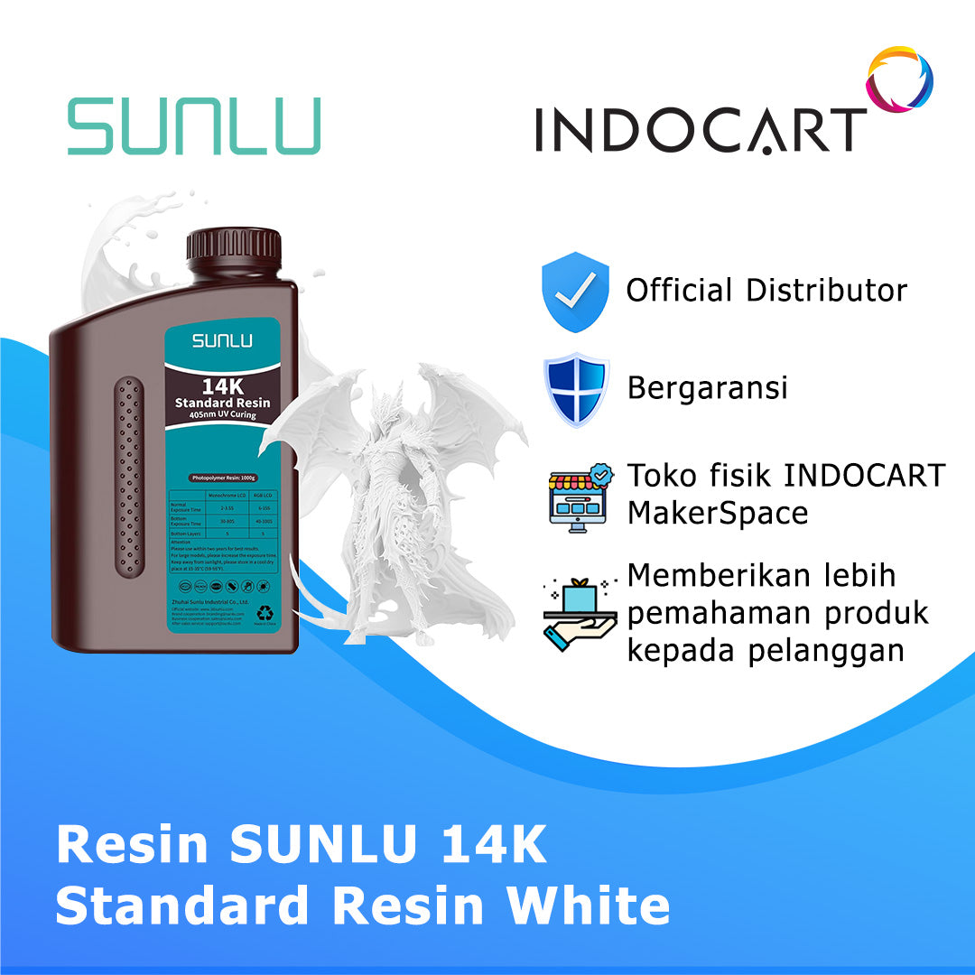 3D Printer Resin SUNLU 14K Ultra High Precision Standard Resin 1Kg