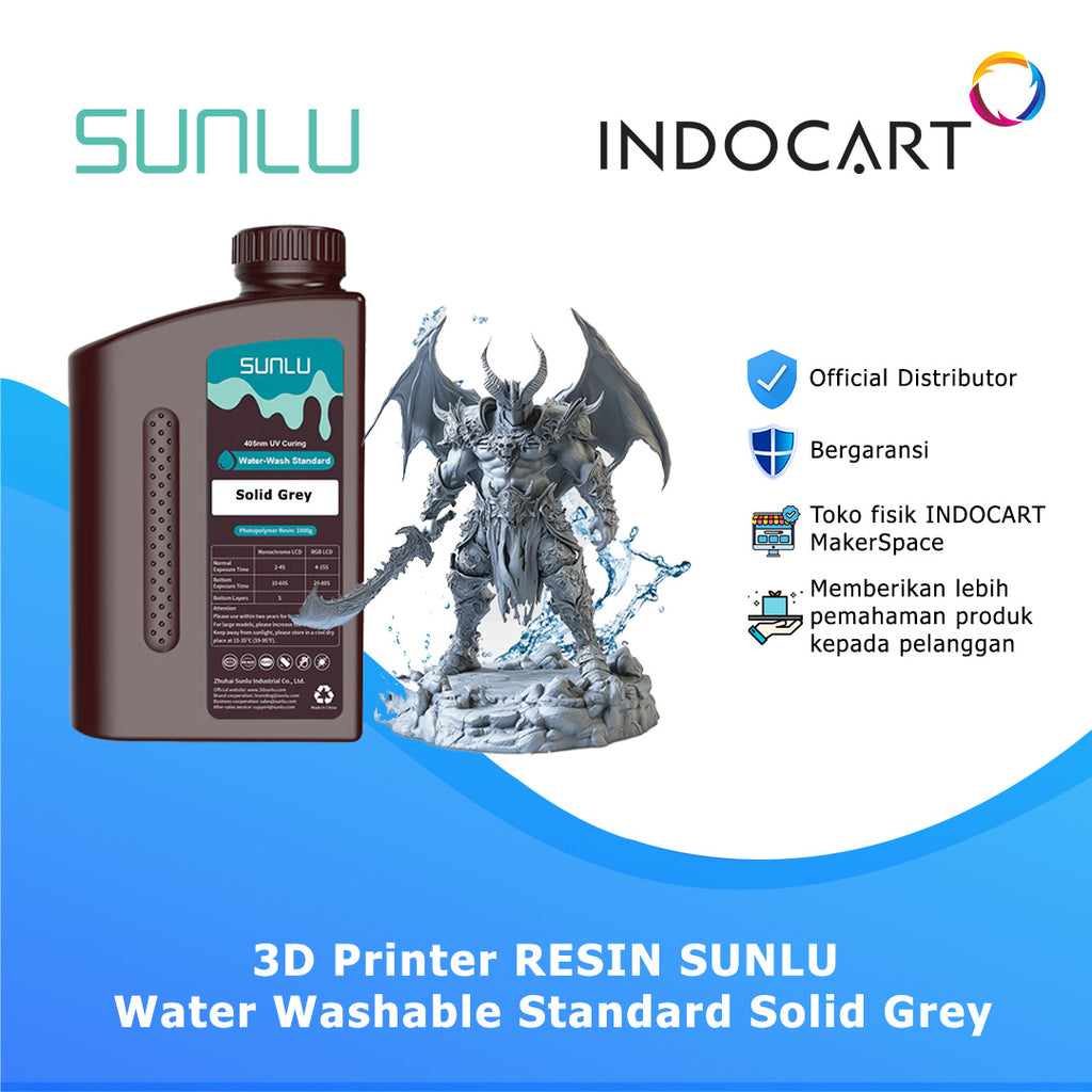 3D Printer Resin SUNLU Water Washable-1Kg