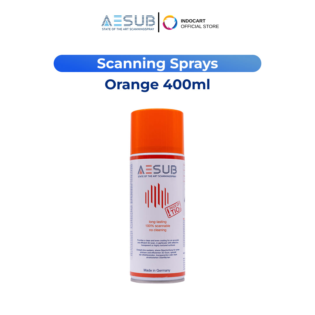 3D Scanning Sprays Color AESUB Black/Shiny Parts Scanning Process 400ml Can