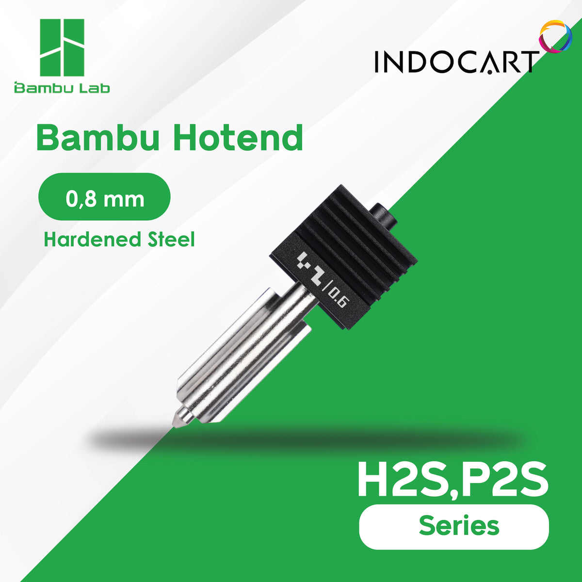 3D Printer Parts BambuLab Hotend with Hardened Steel Nozzle BambuLab P2S/H2 Series
