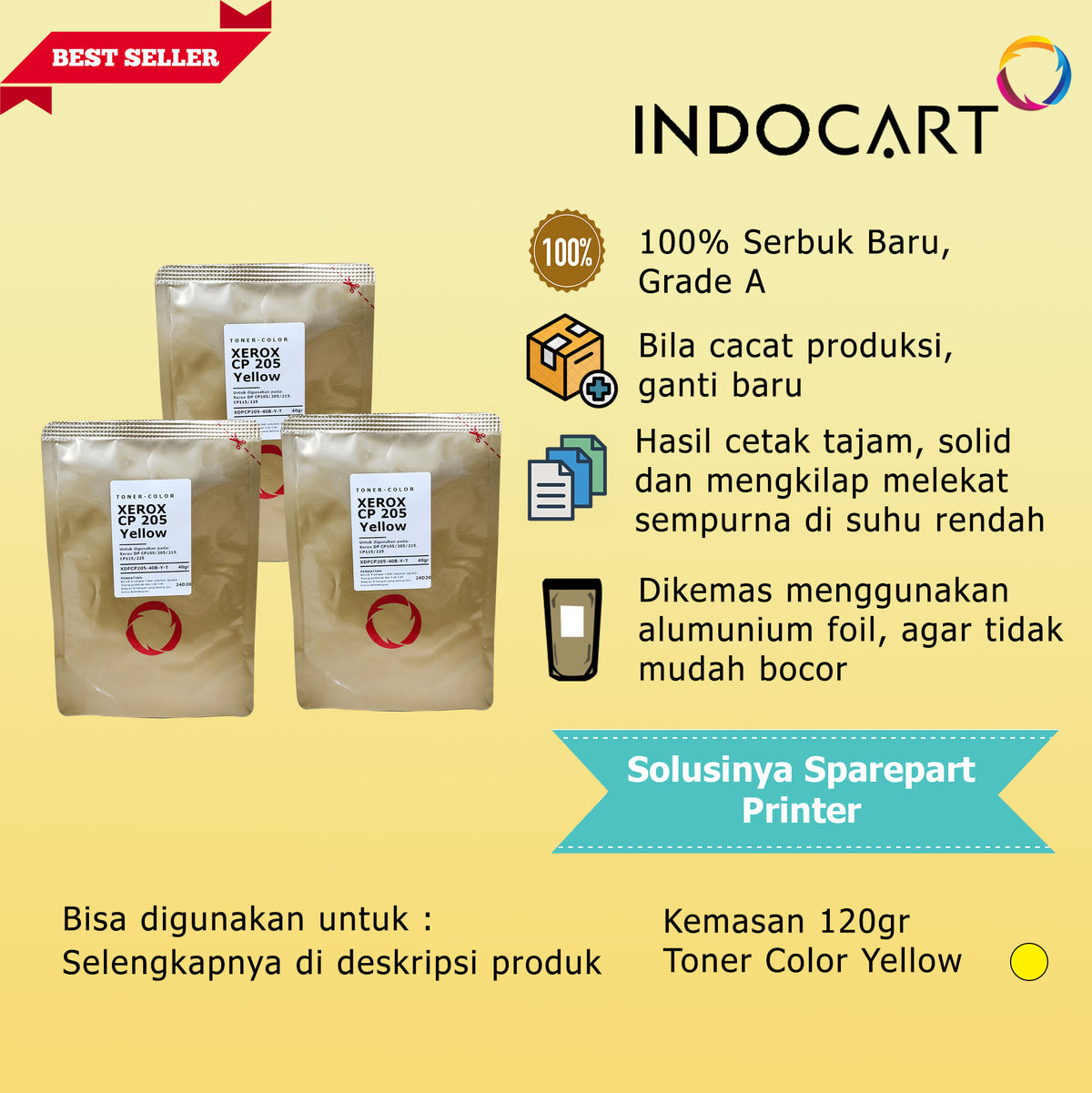 Serbuk Toner Warna Jepang-FujiFilm Apeos C325 C325df C325dw (40gr-120gr)