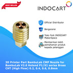 3D Printer Parts BambuLab Compatible Brass CHT High Flow Nozzle V2.0 Hotend BambuLab P1/X1 Series