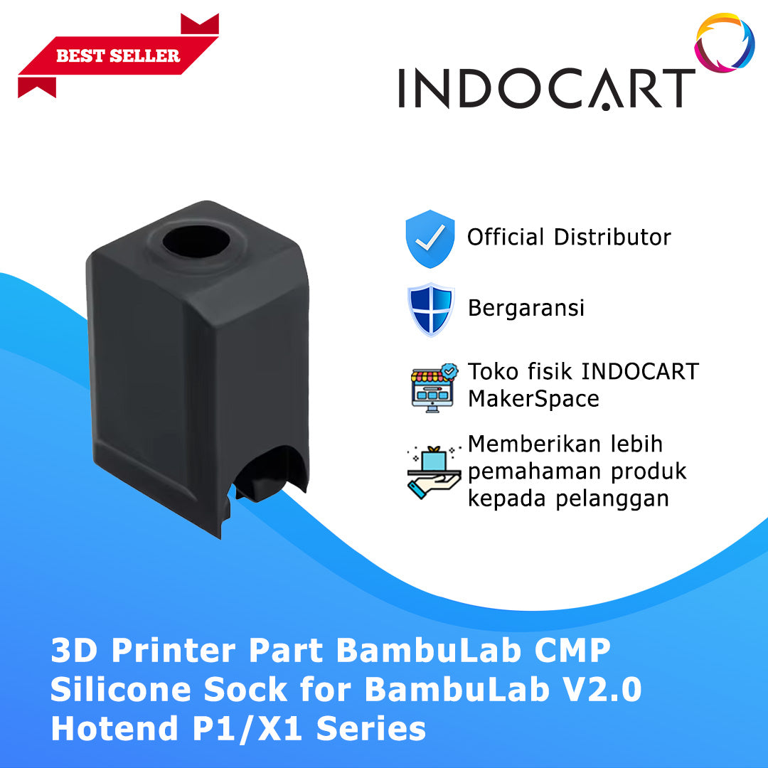 3D Printer Parts BambuLab Compatible Silicone Sock Hotend V2.0 BambuLab P1/X1 Series