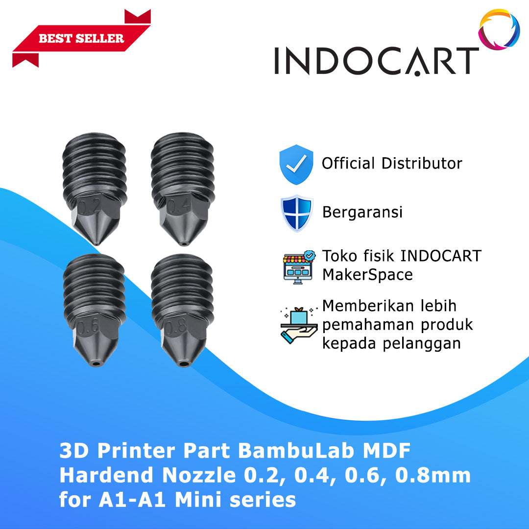3D Printer Parts BambuLab MDF Hardened Nozzle M1-M2 Pro Series BambuLab A1 Series