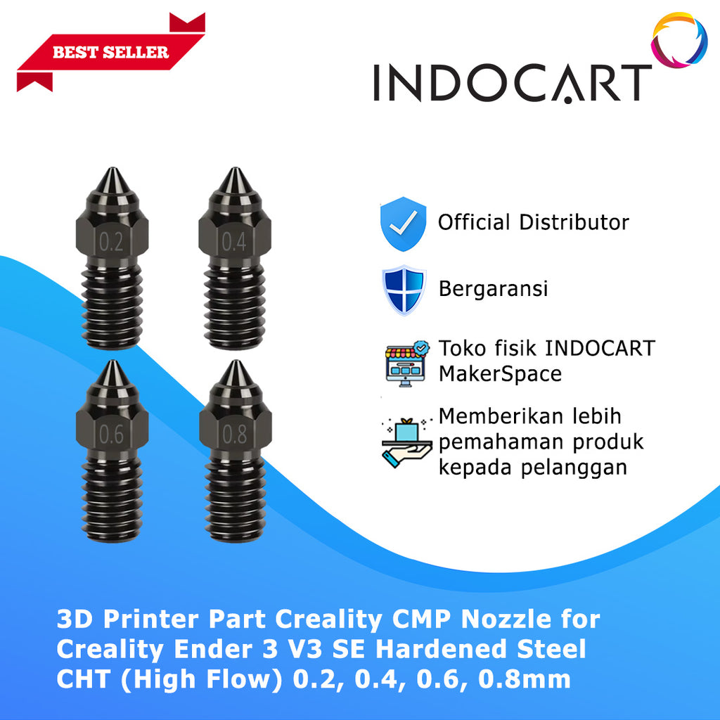 3D Printer Parts Creality Compatible Hardened Steel CHT High Flow Nozzle Creality Ender 3 V3 SE