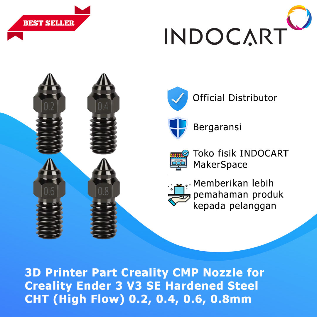 3D Printer Parts Creality Compatible Hardened Steel CHT High Flow Nozzle Creality Ender 3 V3 SE