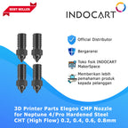 3D Printer Parts Elegoo Compatible Hardened Steel CHT (High Flow) Nozzle Elegoo Neptune 4/Pro