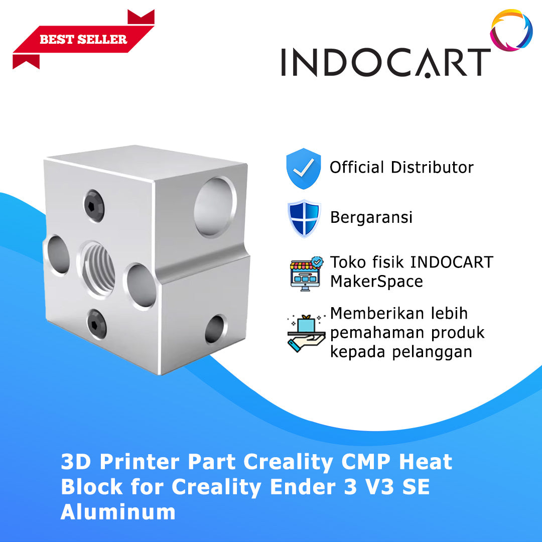 3D Printer Parts Creality Compatible Heat Block Aluminum Creality Ender 3 V3 SE
