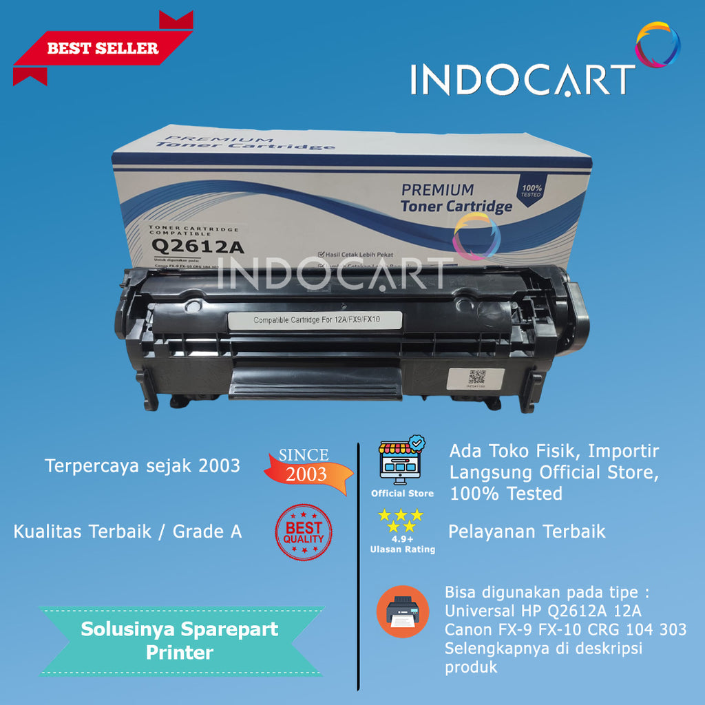 Toner Cartridge Compatible 12A 85A 78A 35A 36A 83A 79A 48A Ekonomis