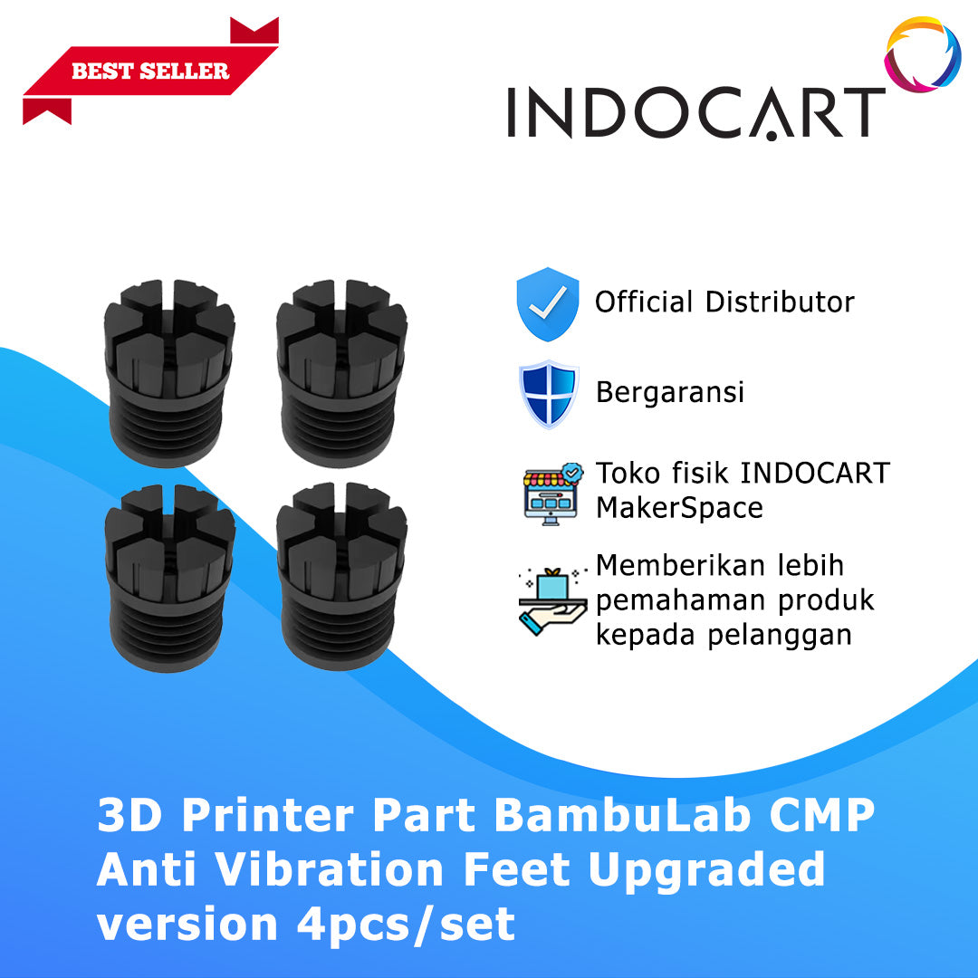 3D Printer Parts BambuLab Compatible Anti Vibration Feet-Upgraded Version-4Pcs/Set