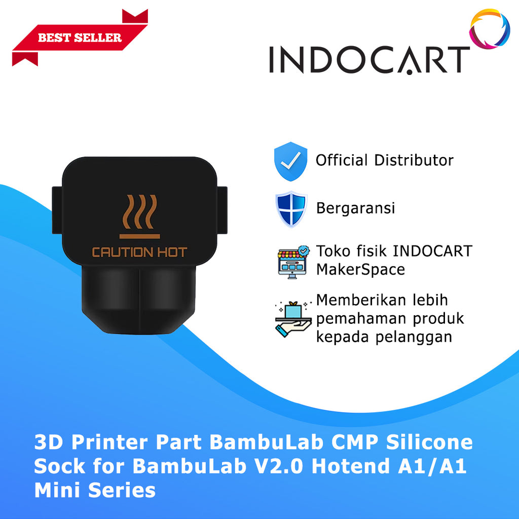 3D Printer Parts BambuLab Compatible Silicone Sock Hotend V2.0 BambuLab A1 Series