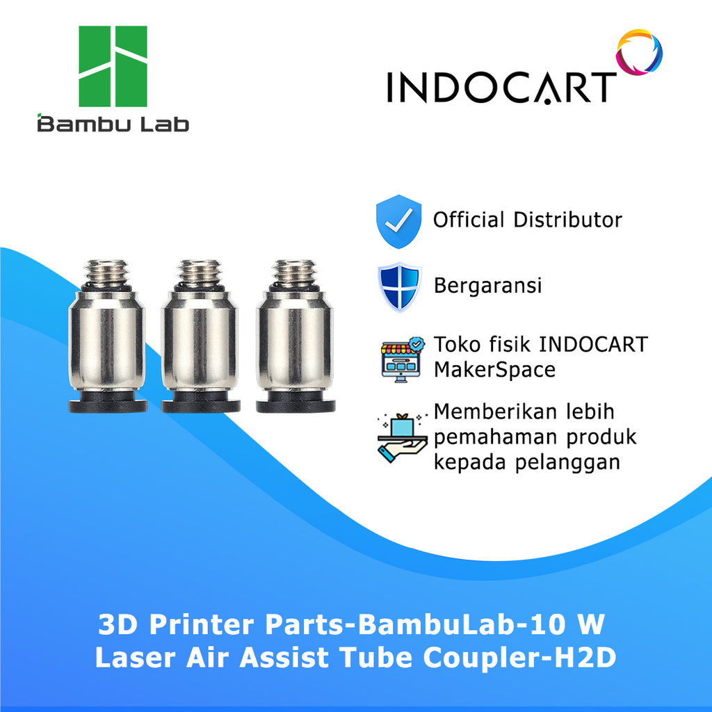 3D Printer Parts BambuLab Laser Air Assist Tube Coupler 10 Watt BambuLab H2D
