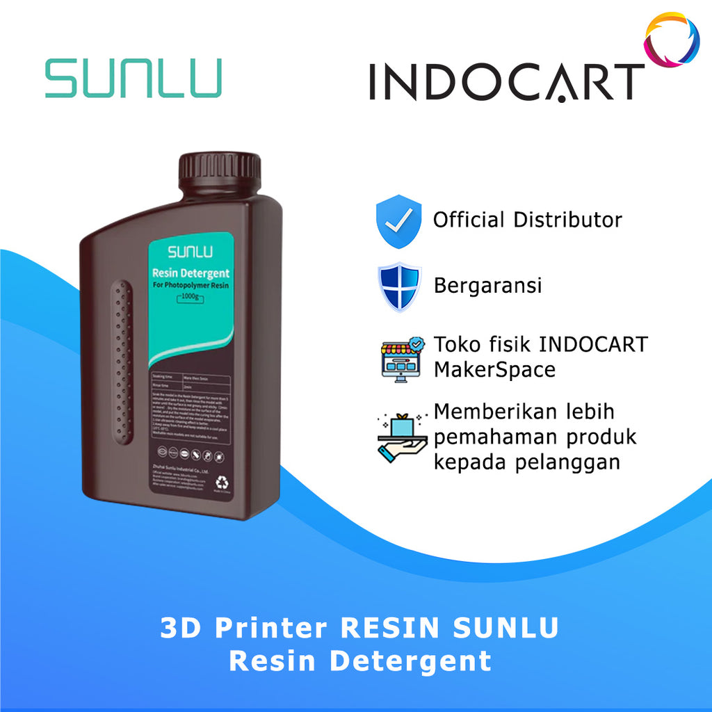 3D Printer Resin SUNLU Resin Detergent Cleaner for Photopolymer Resin 1Kg