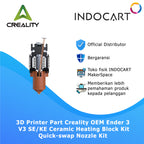 3D Printer Parts Creality OEM Ceramic Heating Block Kit Quick Swap Nozzle Kit Creality Ender 3 V3 SE/KE