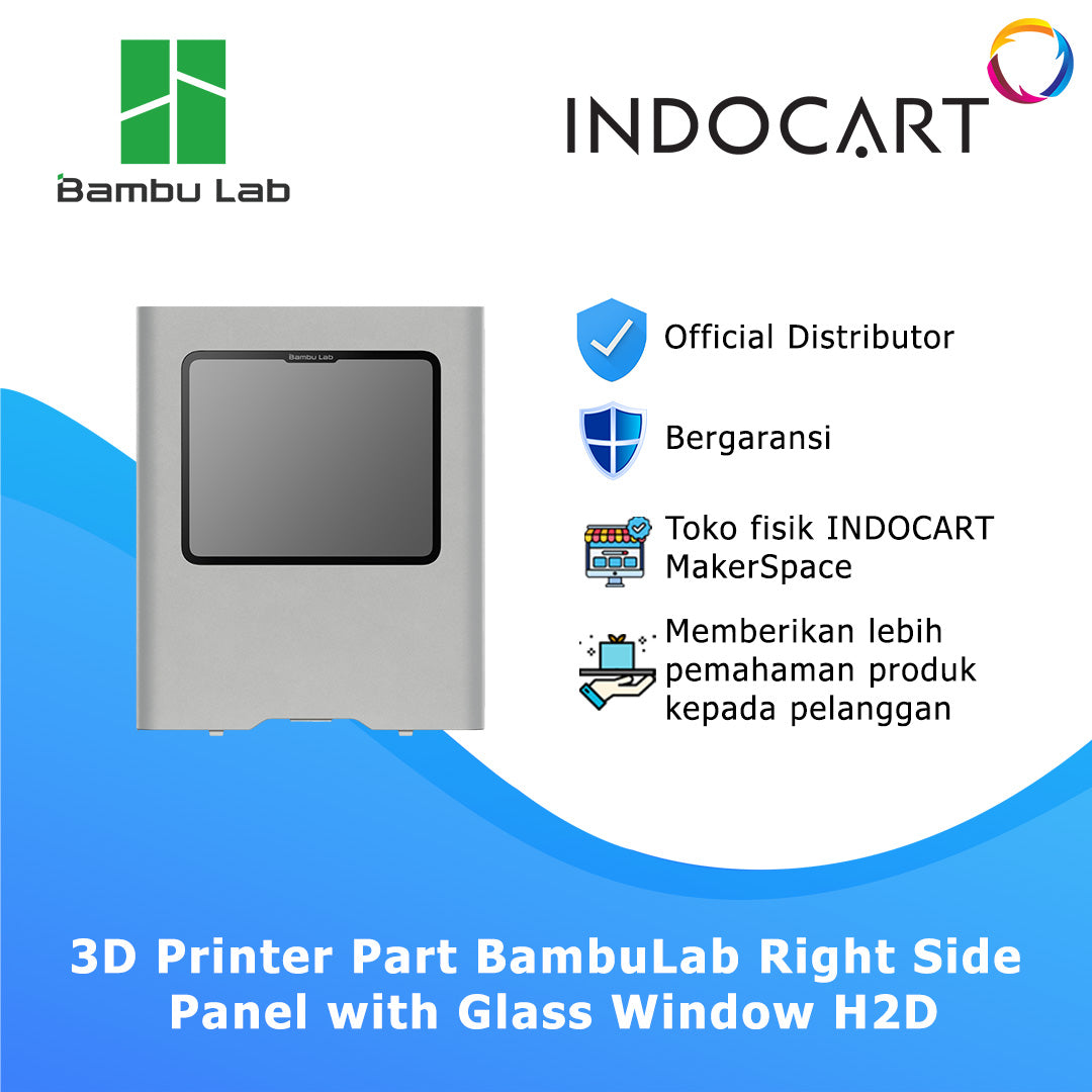 3D Printer Parts BambuLab Right Side Panel with Glass Window BambuLab H2D
