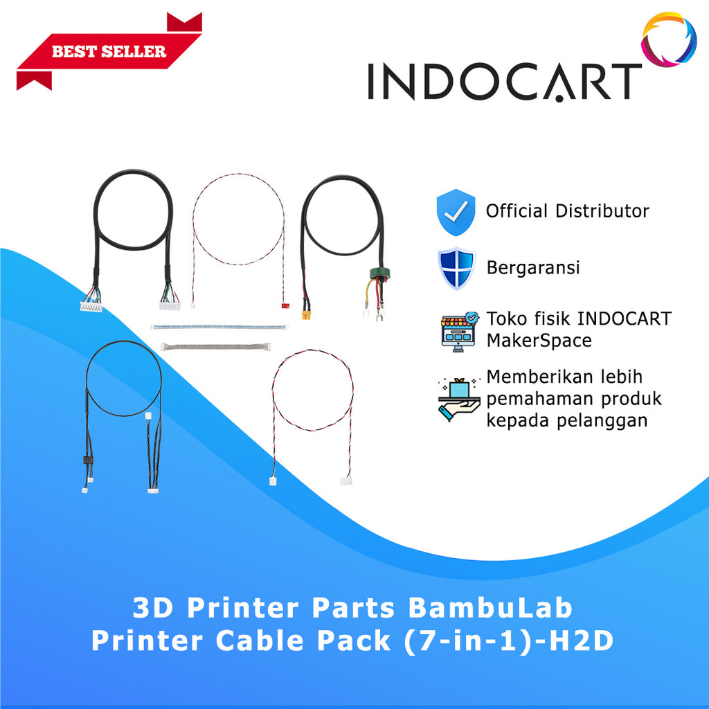 3D Printer Parts BambuLab Printer Cable Pack 7 in 1 BambuLab H2D