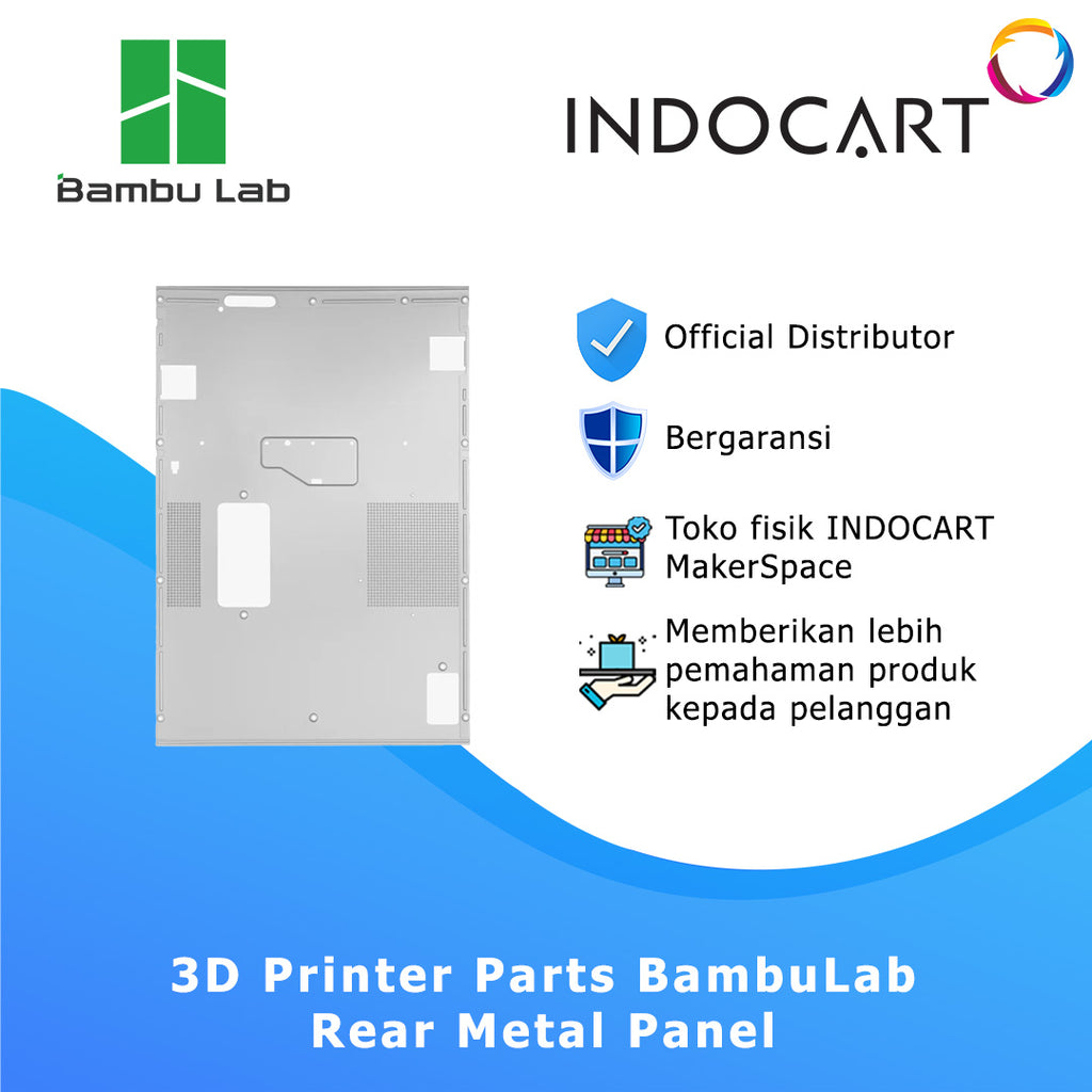 3D Printer Parts BambuLab Rear Metal Panel Cover Bambulab X1C