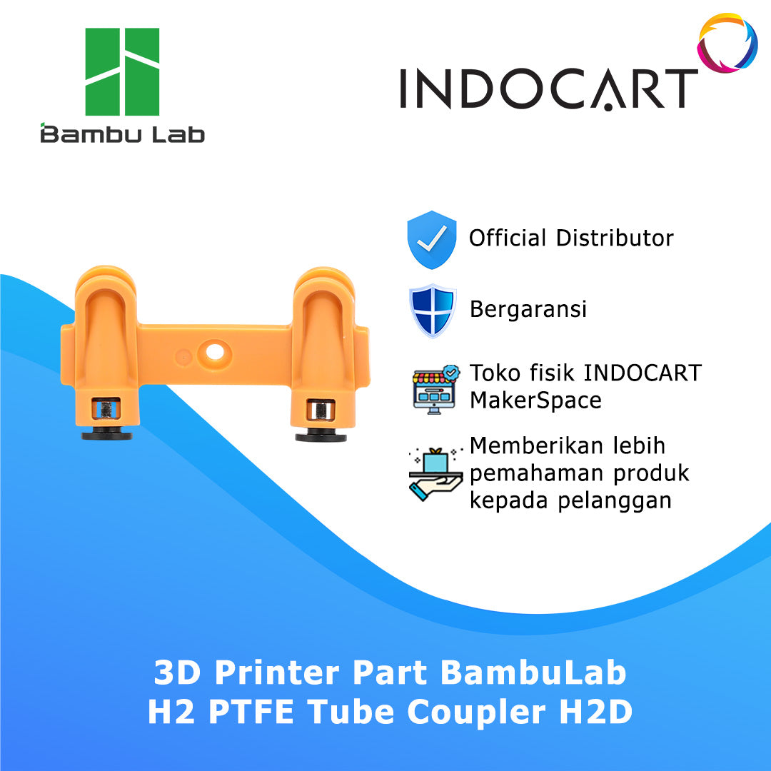 3D Printer Parts BambuLab H2 PTFE Tube Coupler BambuLab H2D