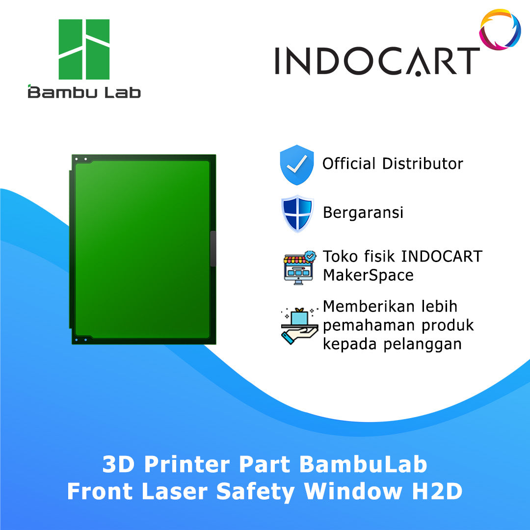 3D Printer Parts BambuLab Front Laser Safety Window BambuLab H2D