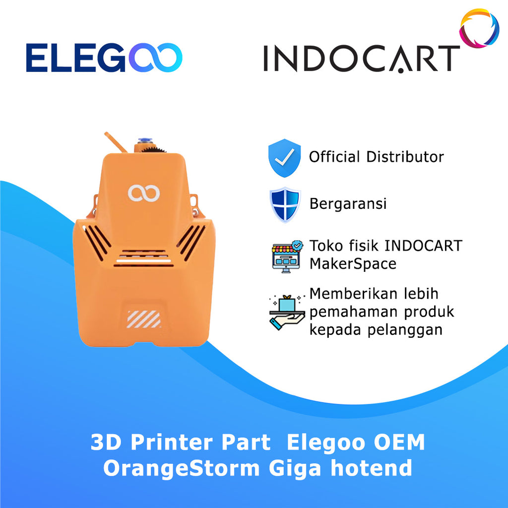 3D Printer Parts Elegoo OEM Hotend with Nozzle 0.4mm Elegoo OrangeStorm Giga