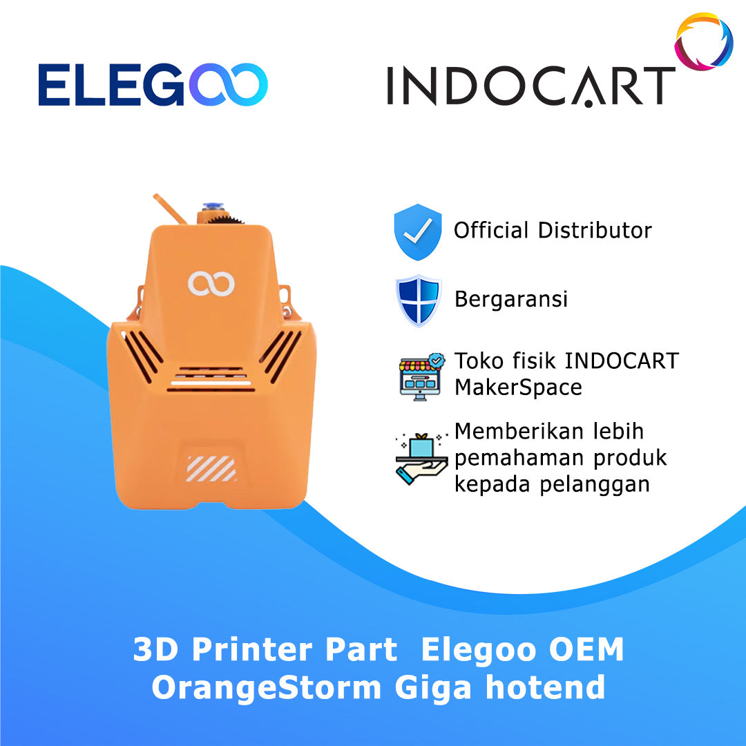 3D Printer Parts Elegoo OEM Hotend with Nozzle 0.4mm Elegoo OrangeStorm Giga