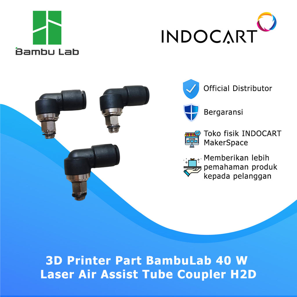 3D Printer Parts BambuLab Laser Air Assist Tube Coupler BambuLab H2D