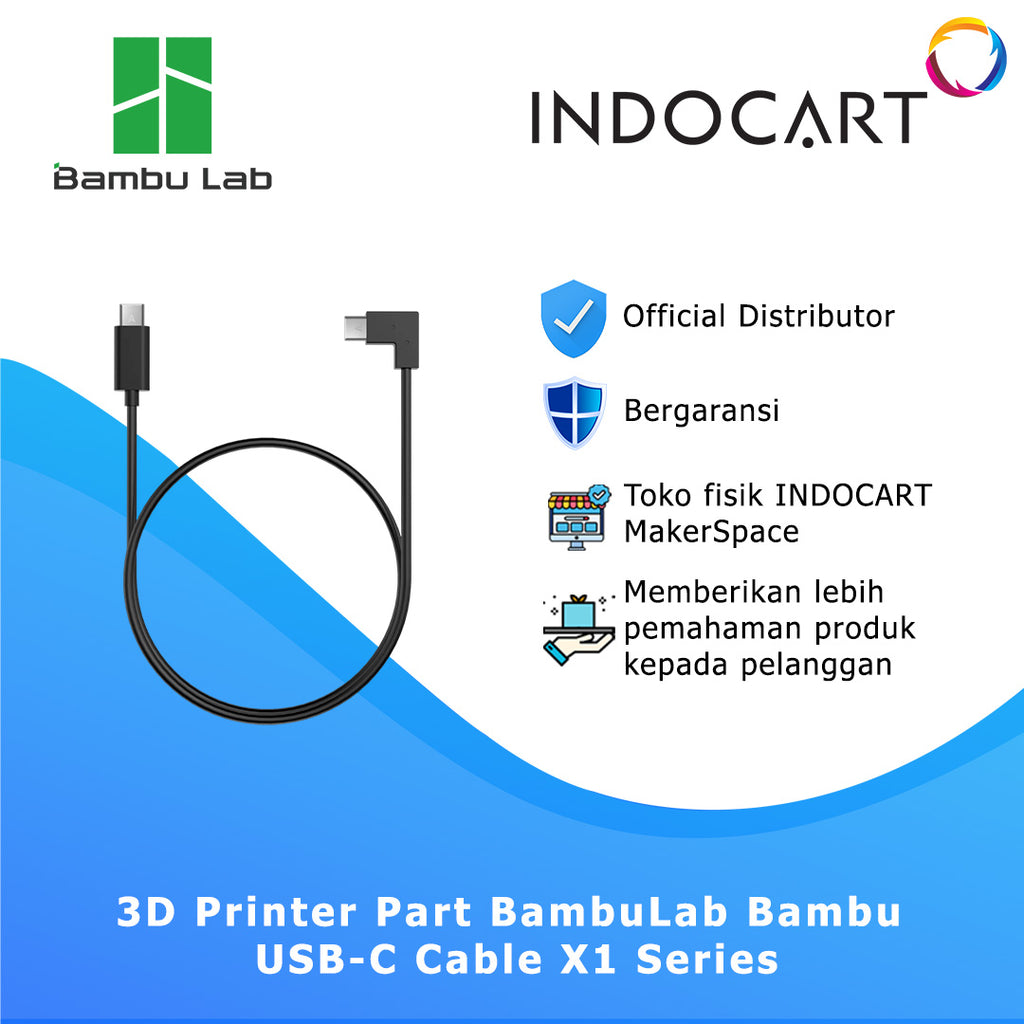 3D Printer Parts BambuLab Bambu USB C Cable BambuLab X1 Series