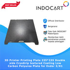 3D Printer Printing Plate 235x235 Double Side CryoGrip Textured Coating Low Carbon Polyurea Creality Ender 3/K1