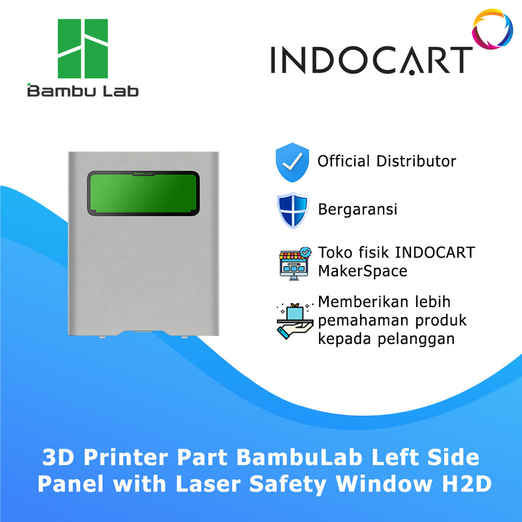 3D Printer Parts BambuLab Side Panel with Laser Safety Window BambuLab H2D
