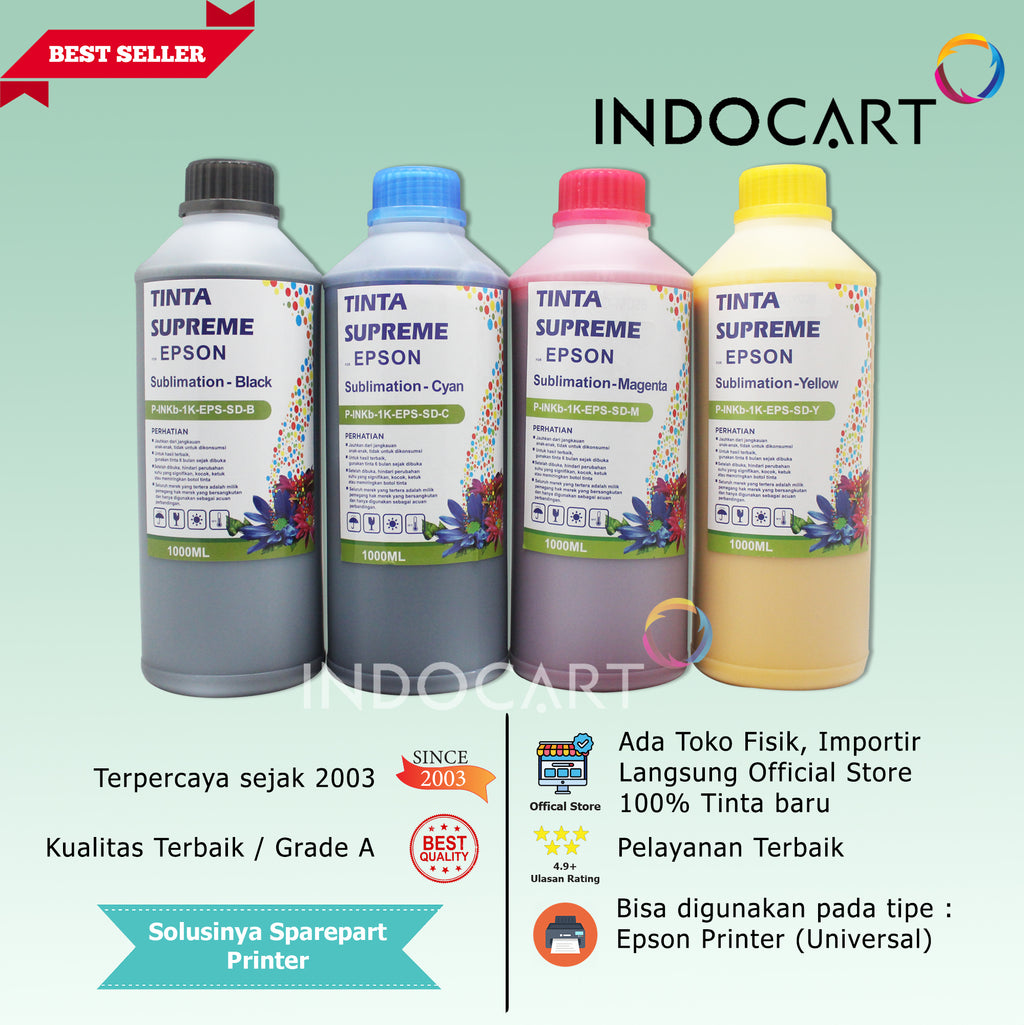 IndoCart Tinta Refill Printer Epson-Sublim Sublimation Ink-1kg