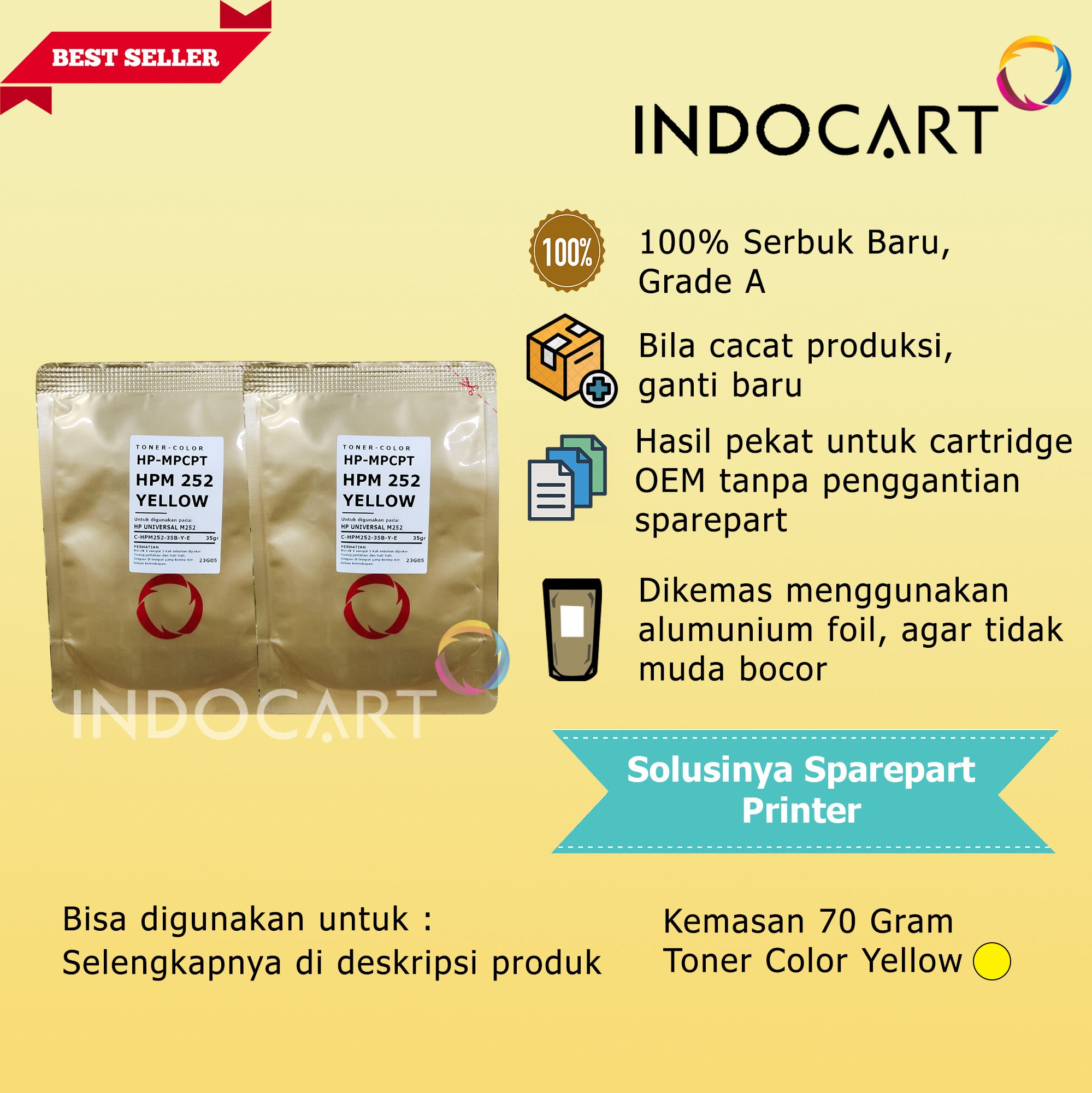 Serbuk Toner Warna MPCPT-CRG 046-Canon imageCLASS MF730C-70gr