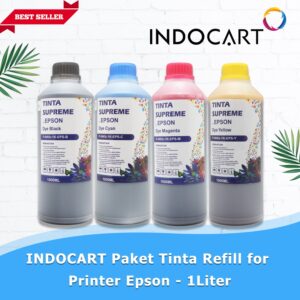INDOCART Paket Tinta Refill utk Printer HP Brother Canon Epson-1Liter – 1L